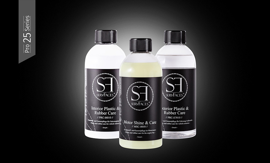 servFaces Pro 25 Testset servFaces Pro 25 Test Set – for professional cleaning, polishing, and sealing of all vehicle surfaces to be treated