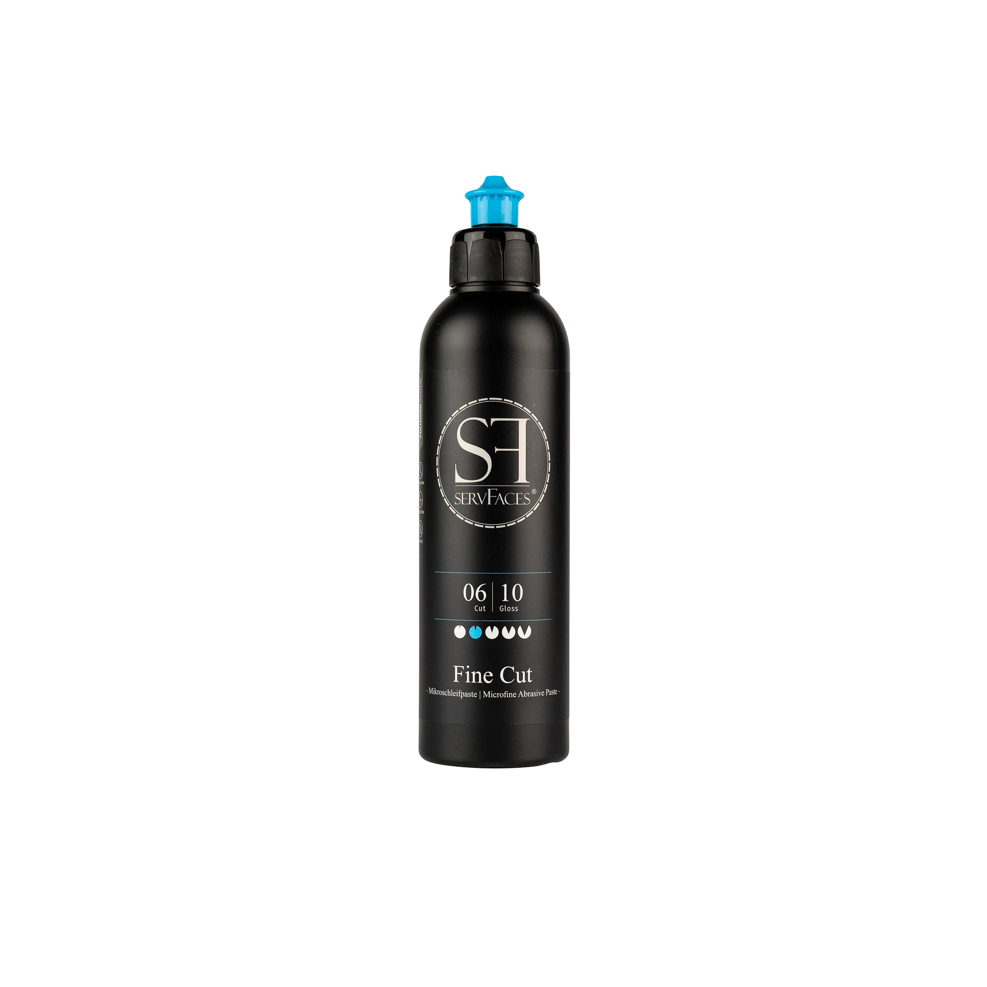 servFaces - Fine Cut - Professionelle Lackpolitur Schleifpaste - 250 ml servFaces Fine Cut – for professional preparation of stressed and worn surfaces