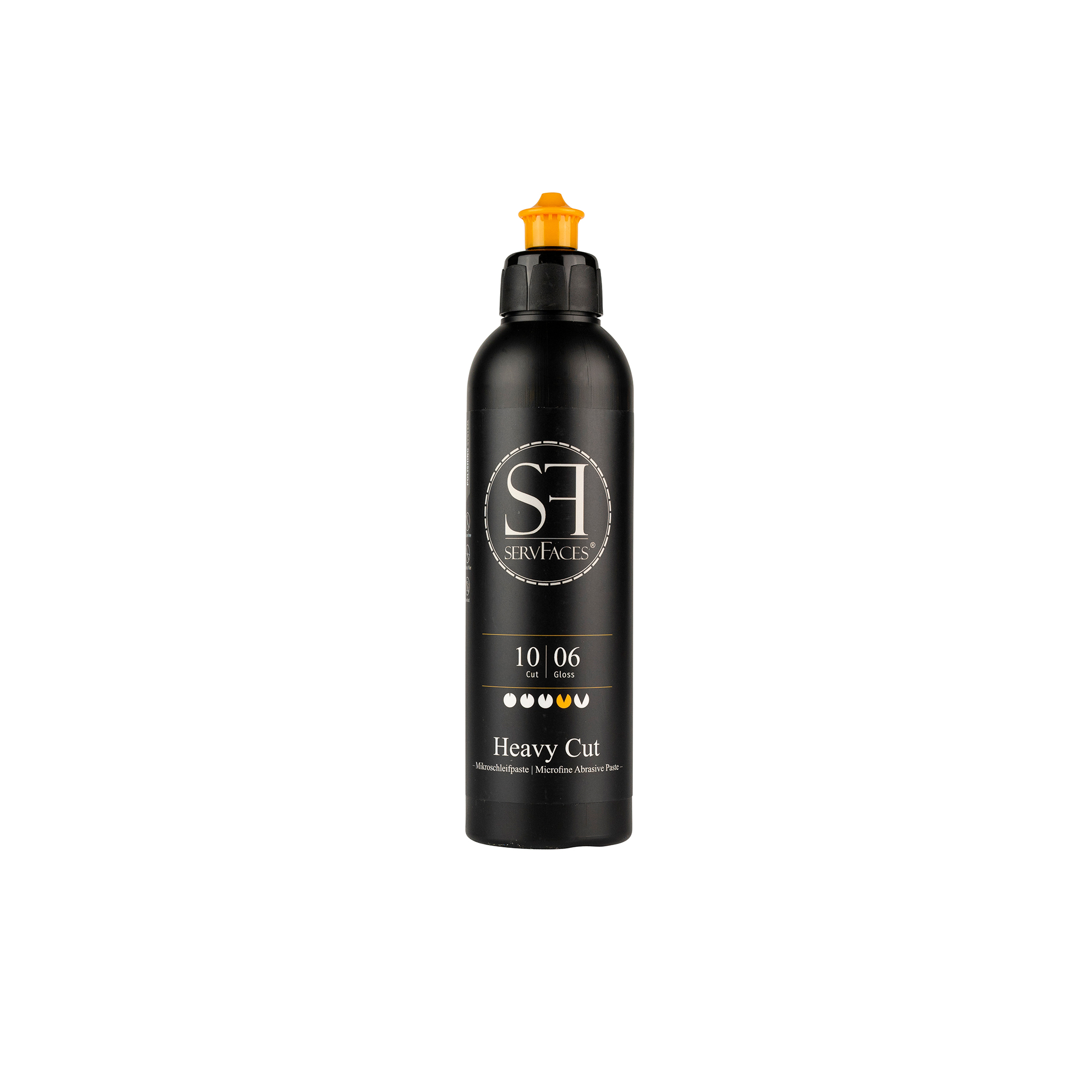 servFaces - Heavy Cut - Professionelle Lackpolitur Schleifpaste - 250 ml servFaces Heavy Cut – for professional treatment of heavily used and worn surfaces