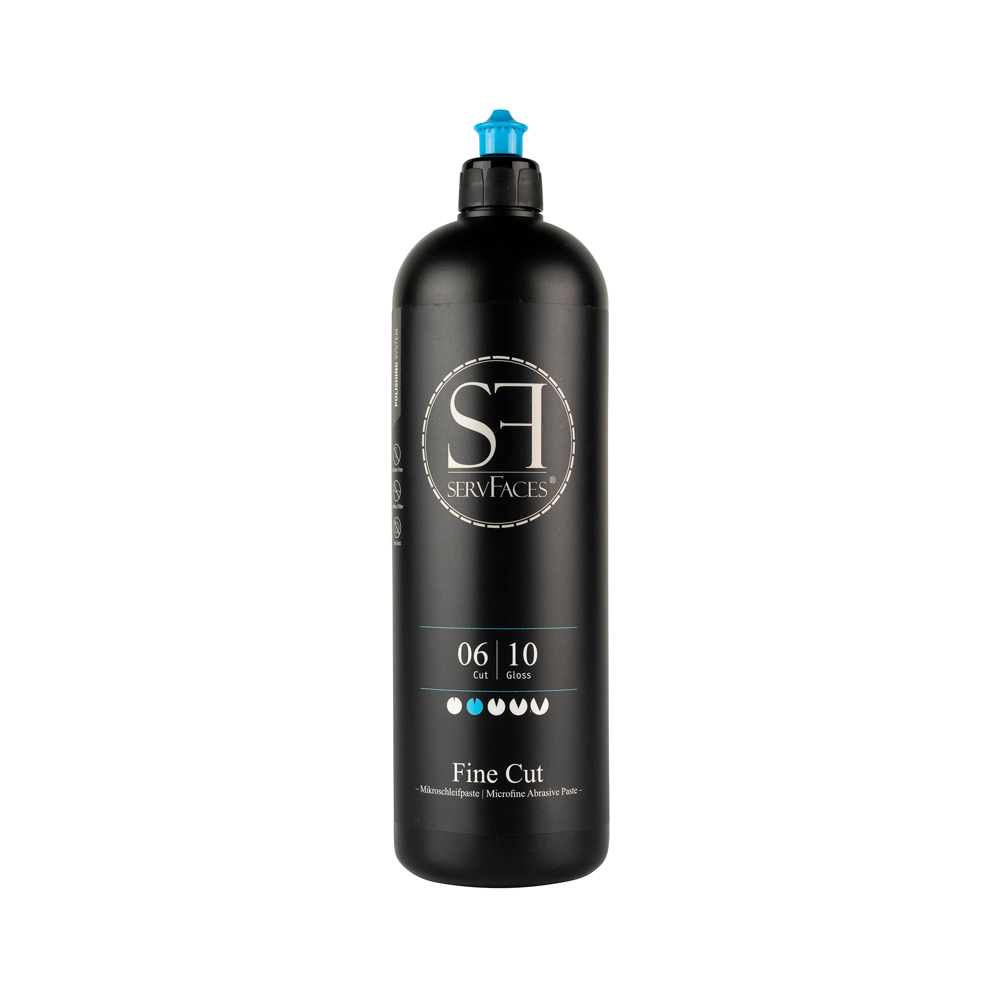 servFaces - Fine Cut - Professionelle Lackpolitur Schleifpaste - 250 ml
