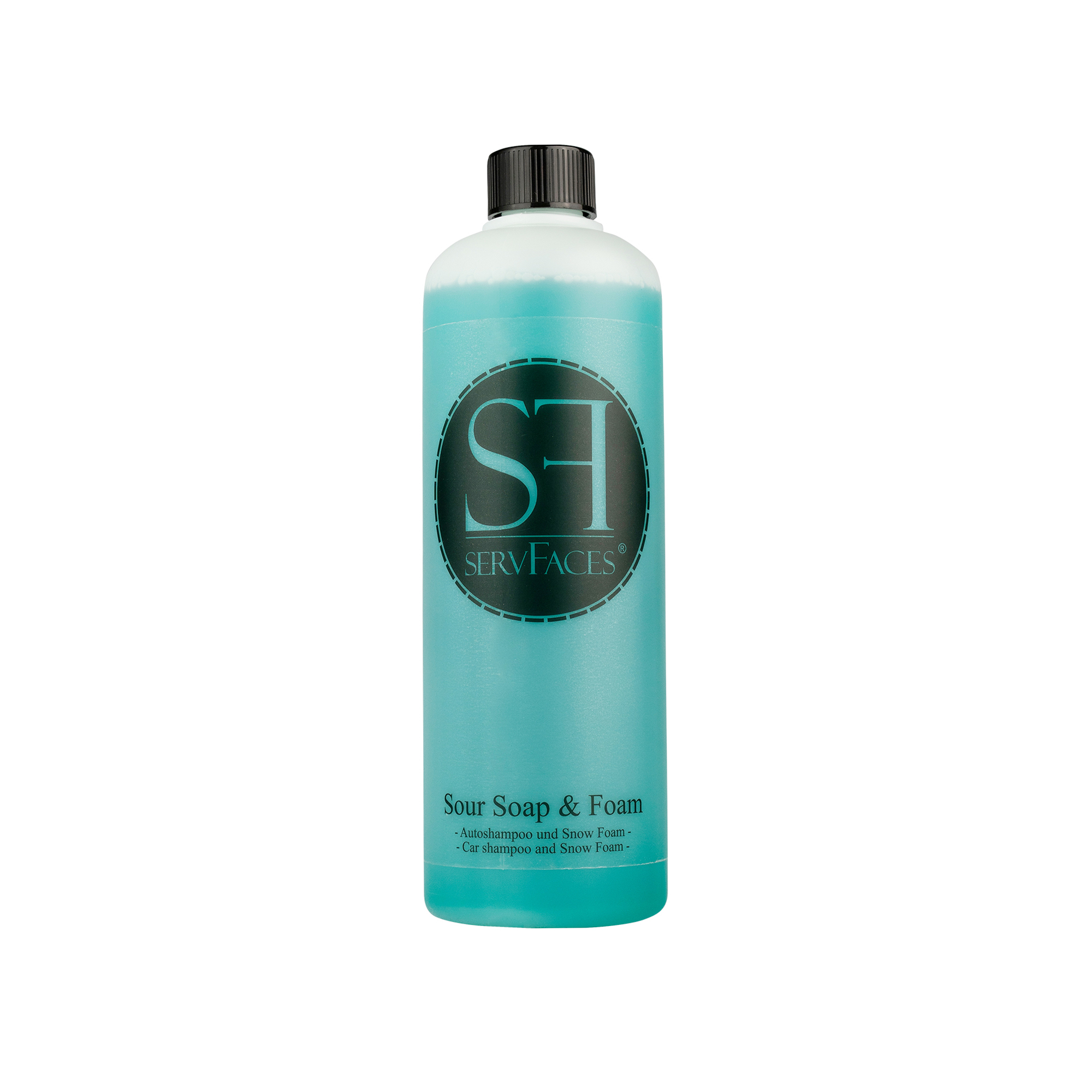 servFaces - Sour Soap & Foam - Autoshampoo & Snow Foam - 1 Liter servFaces Sour Soap & Foam - für die schonende Reinigung von hartnäckigen und gewöhnlichen Verschmutzungen auf Oberflächen