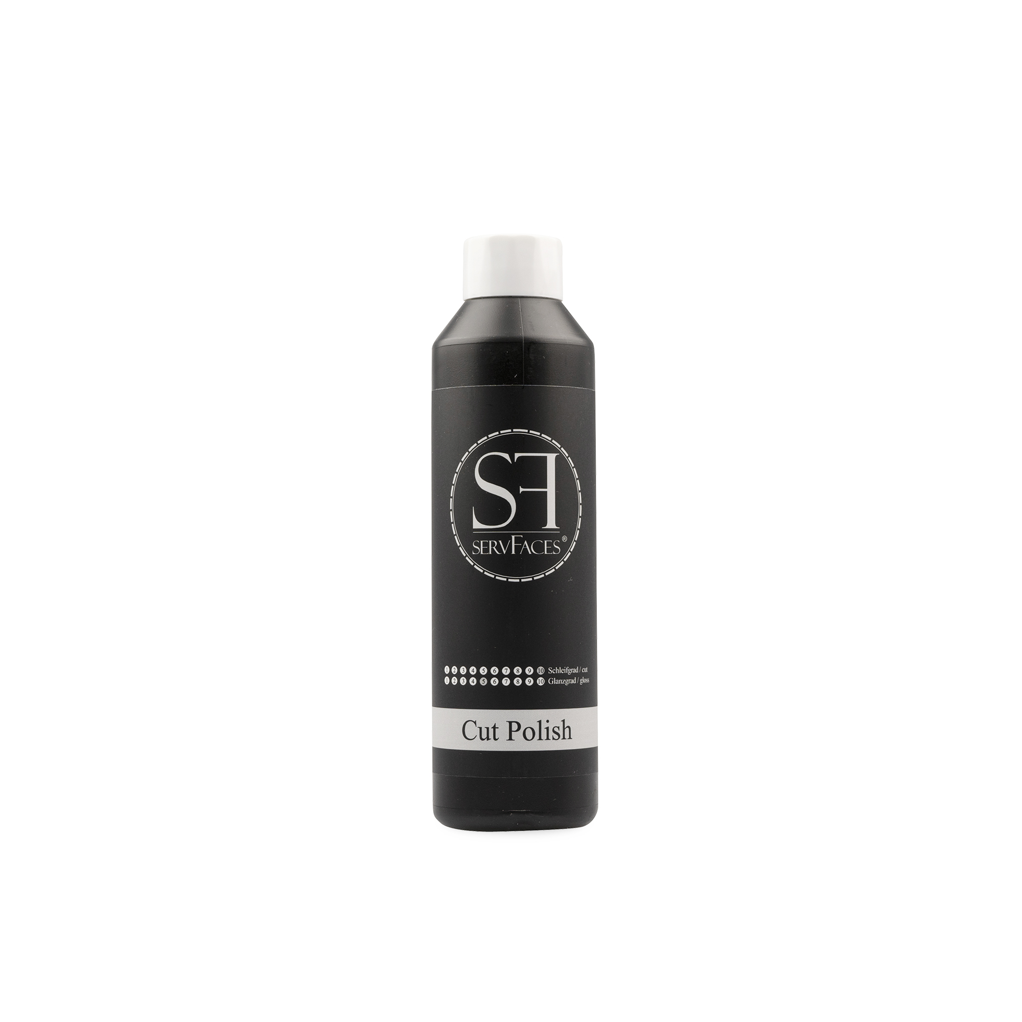 servFaces - Cut Polish - Professionelle Lackpolitur - 250 ml servFaces Cut Polish – for professional treatment of stressed and worn surfaces