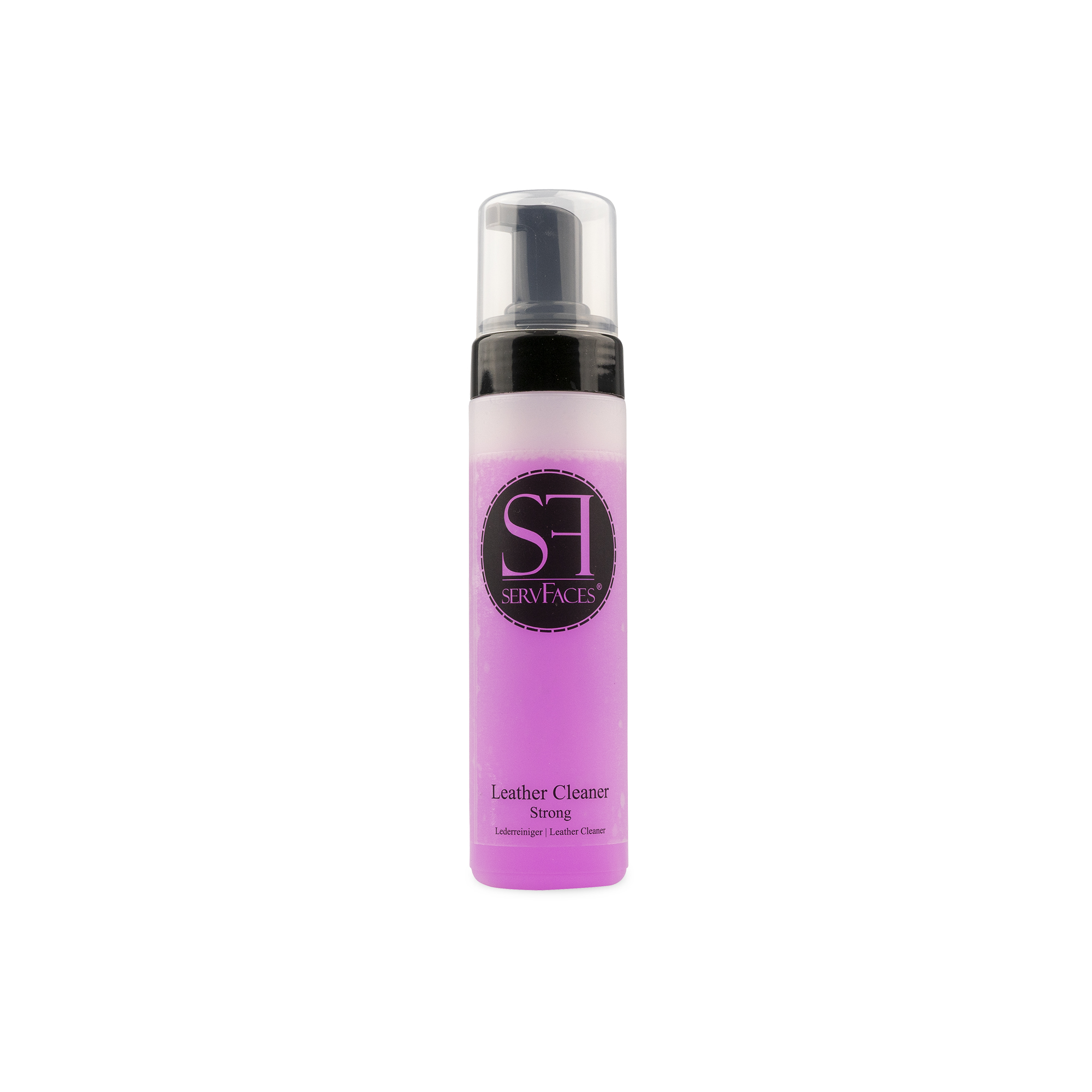 servFaces - Leather Cleaner Strong - Effektiver Reinigungsschaum zur Lederreinigung - 200 ml Schaumspender servFaces Leather Cleaner Strong - für die schonende Reinigung von hartnäckigen und gewöhnlichen Verschmutzungen auf Oberflächen