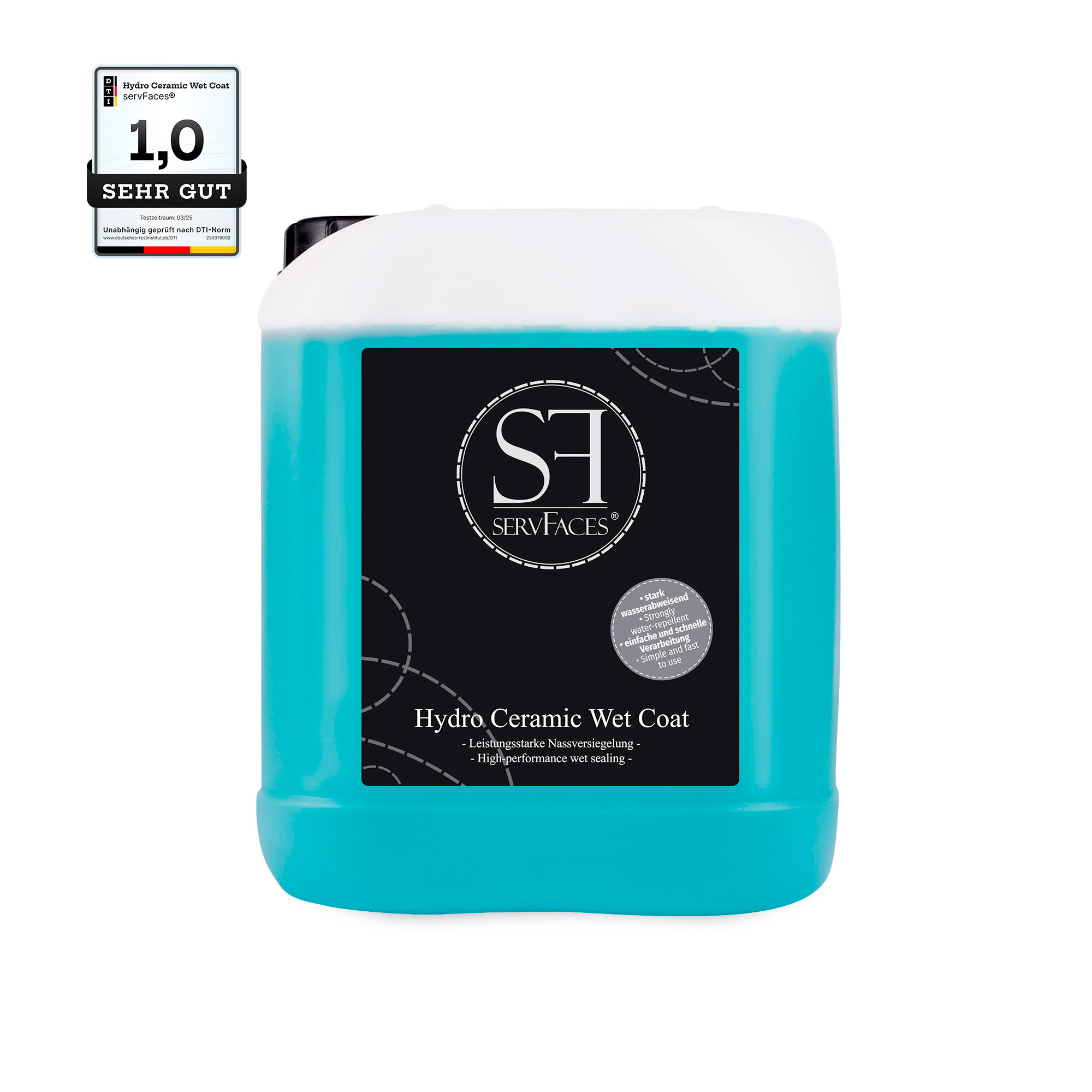 servFaces Hydro Ceramic Wet Coat – for long-lasting, active preservation protection for your vehicle's exterior surfaces