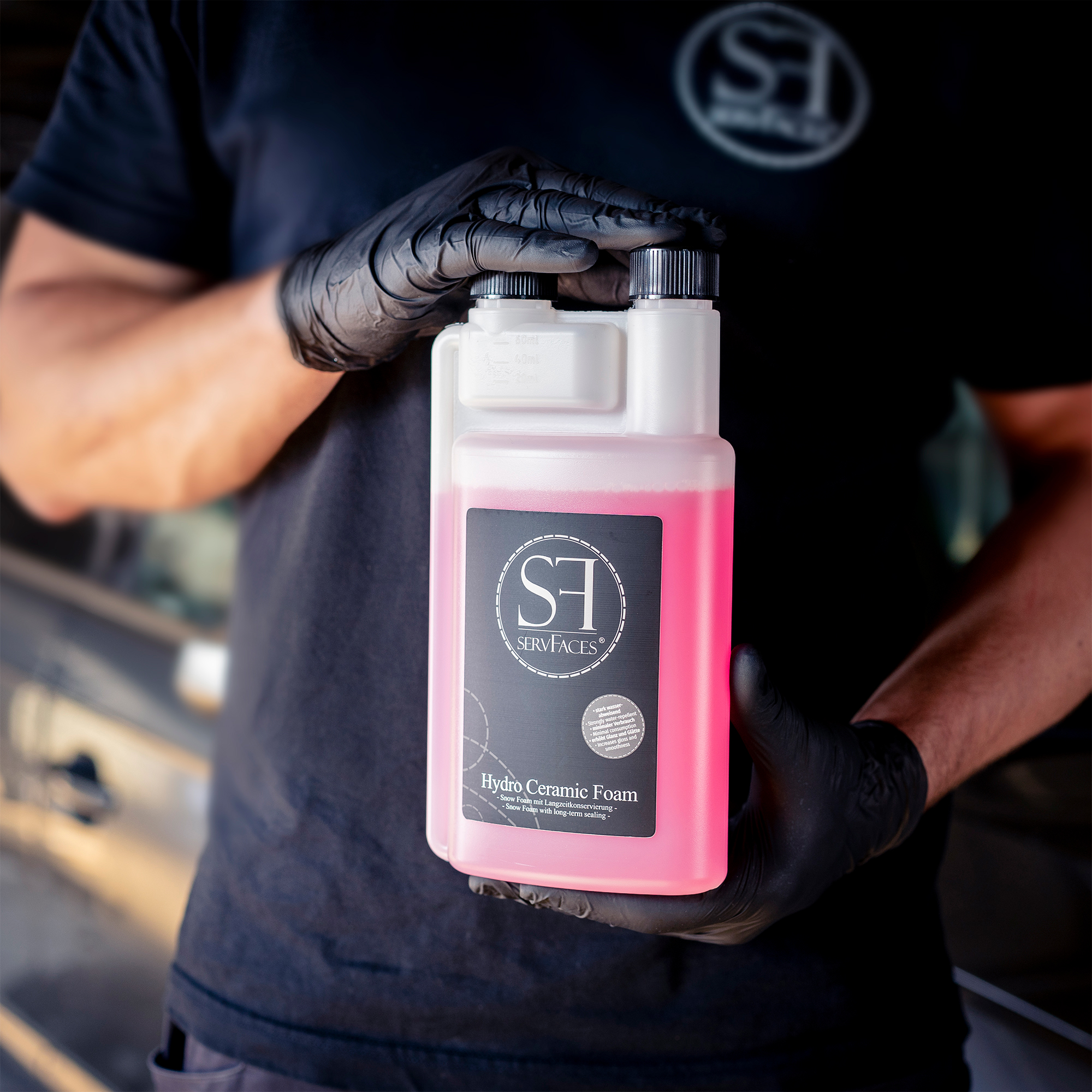 servFaces Hydro Ceramic Foam - für langanhaltenden, aktiven Konservierungsschutz Ihrer äußeren Fahrzeugoberflächen