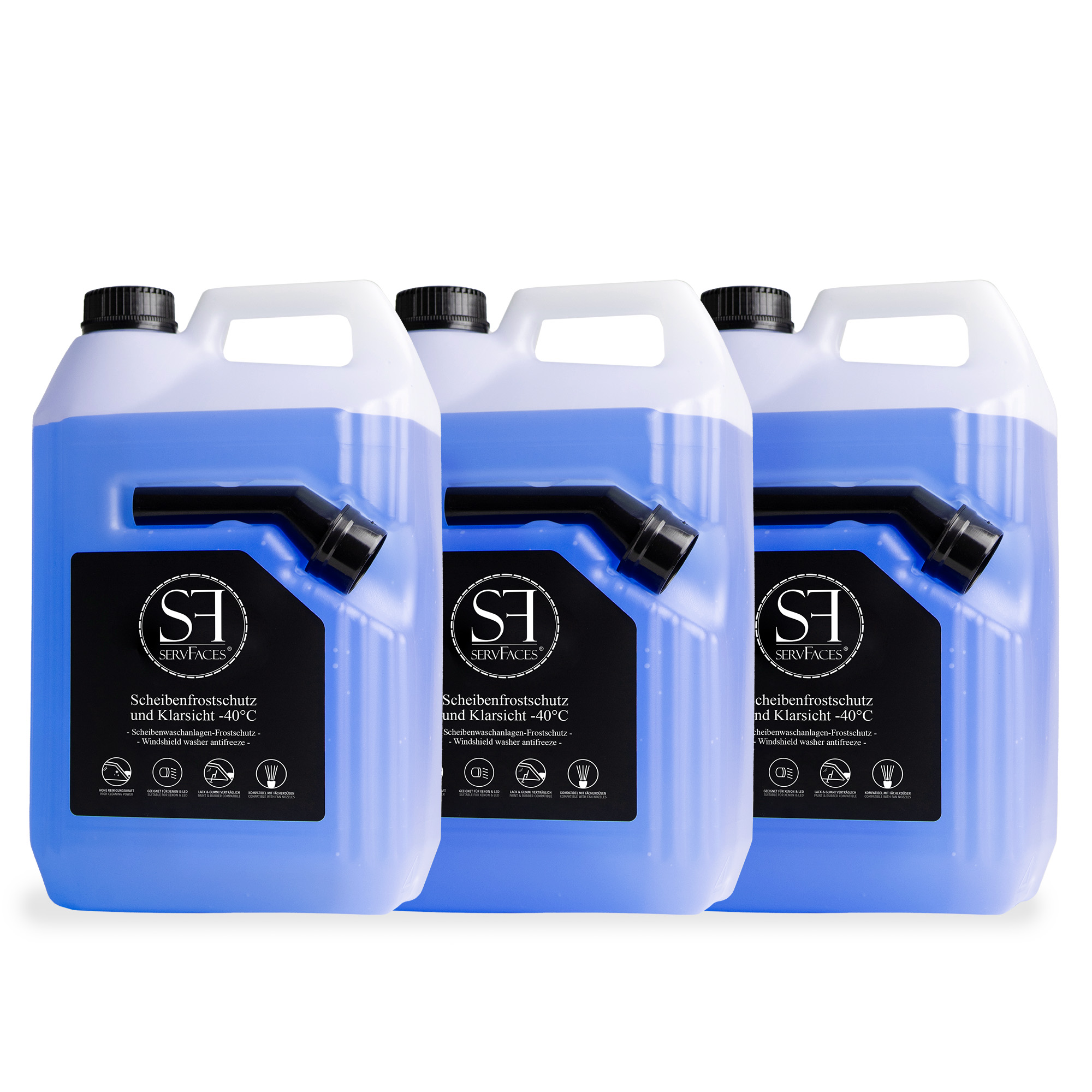 Scheibenfrostschutz und Klarsicht -40°C - 3 x 5 Liter