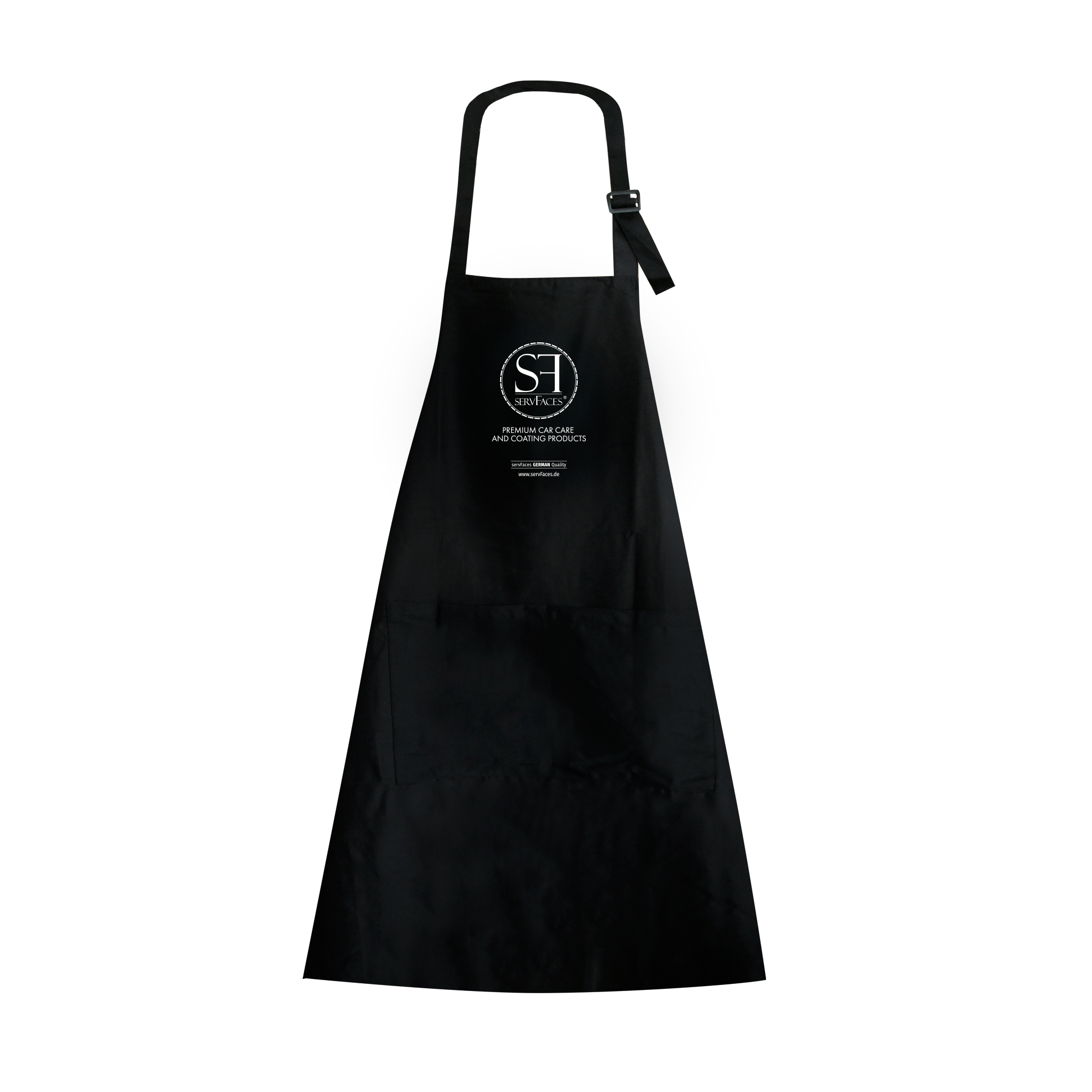 servFaces polishing apron – so everyone can see that you trust servFaces as a pioneer in surface finishing.