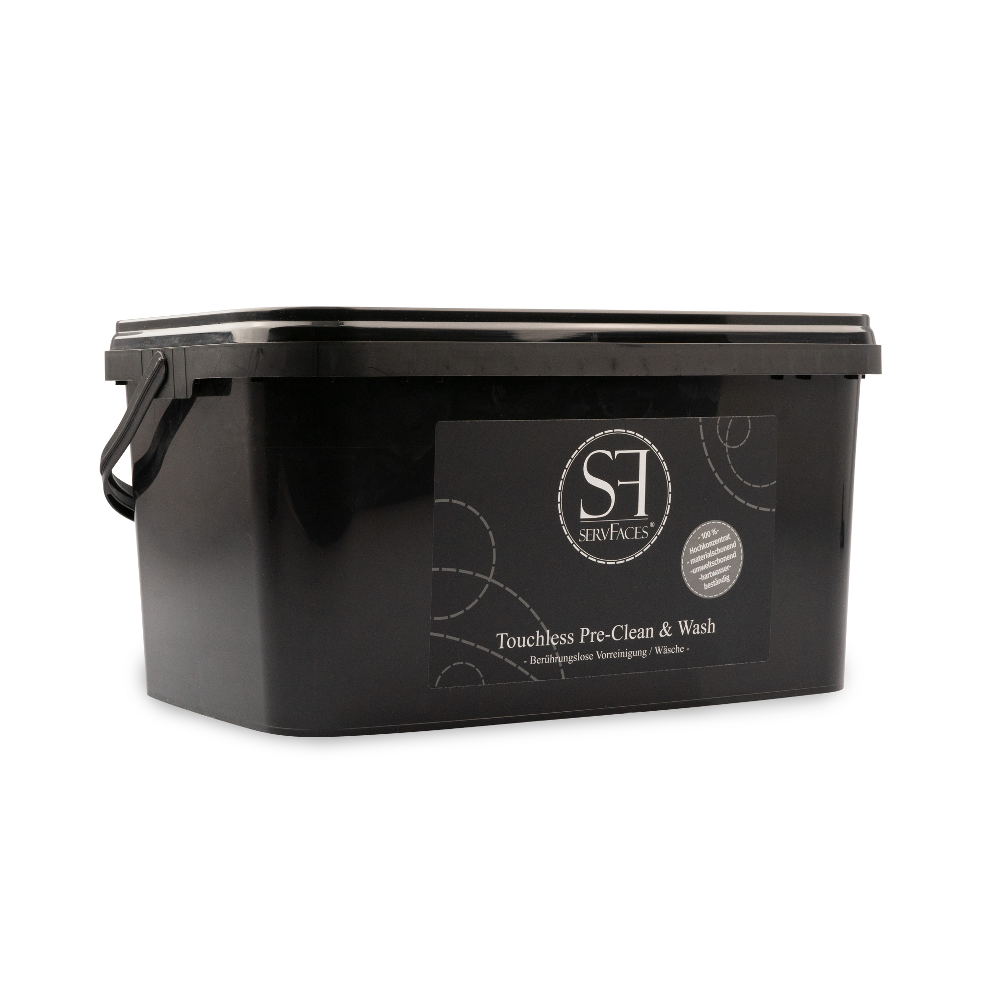 servFaces Touchless Pre-Clean & Wash - für die schonende Reinigung von hartnäckigen und gewöhnlichen Verschmutzungen auf Oberflächen