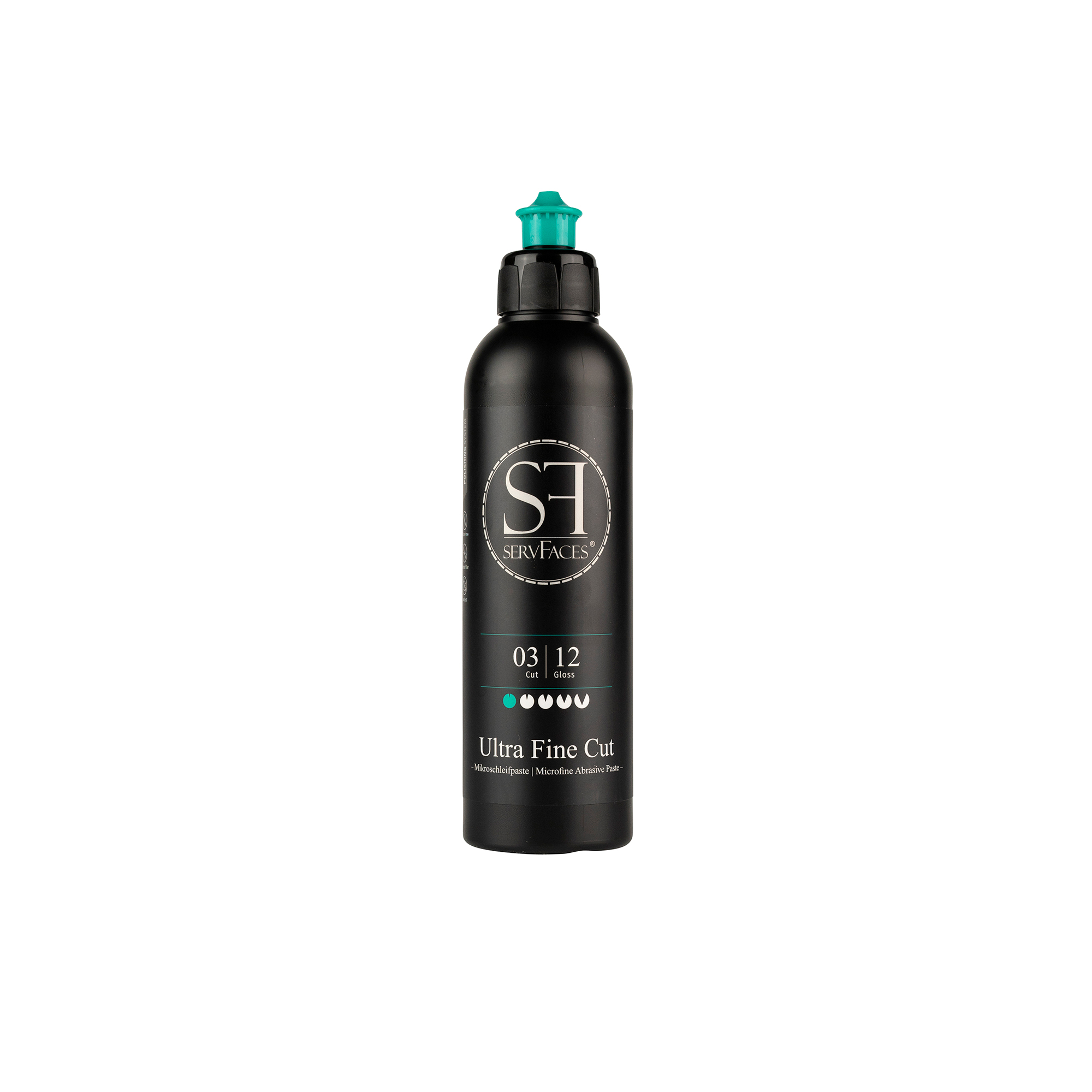 servFaces - Ultra Fine Cut - Professionelle Lackpolitur Schleifpaste - 250 ml servFaces Ultra Fine Cut - for the professional preparation of stressed and hard-wearing surfaces