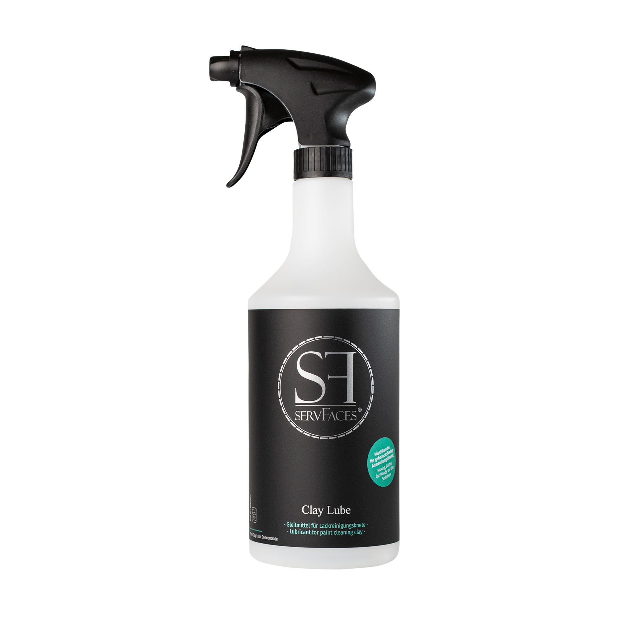 servFaces Clay Lube Spray Bottle - for gentle cleaning of stubborn and ordinary dirt on surfaces