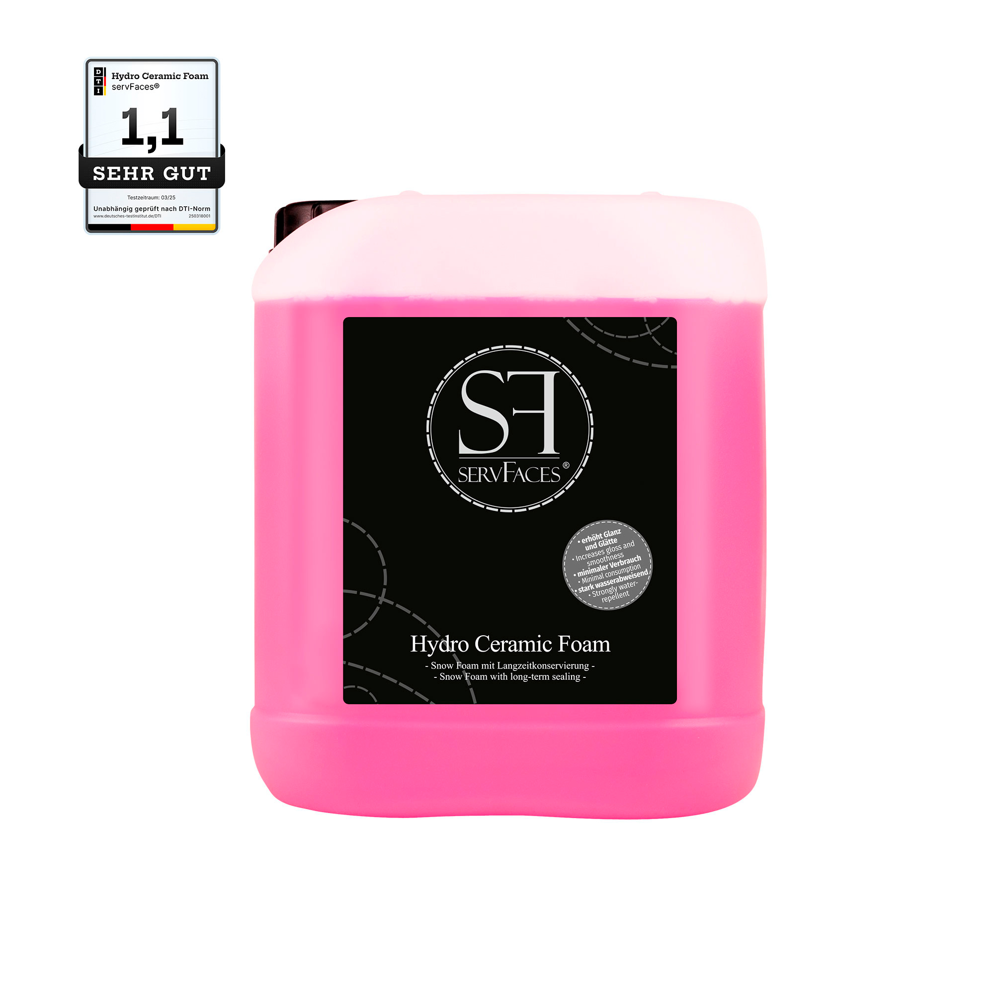 servFaces Hydro Ceramic Foam – for long-lasting, active preservation protection for your vehicle's exterior surfaces