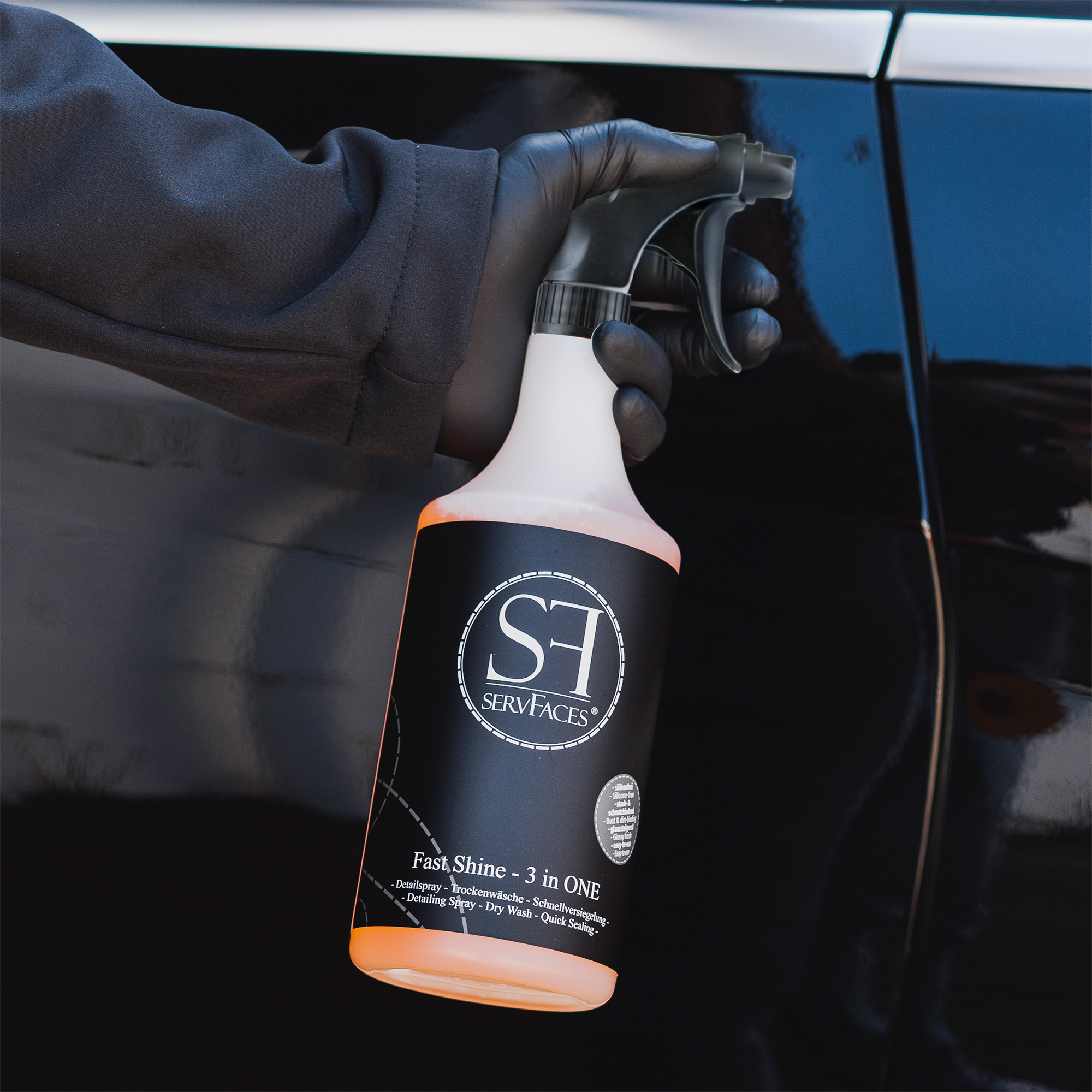 servFaces Fast Shine 3 in ONE - für langanhaltenden, aktiven Konservierungsschutz Ihrer äußeren Fahrzeugoberflächen