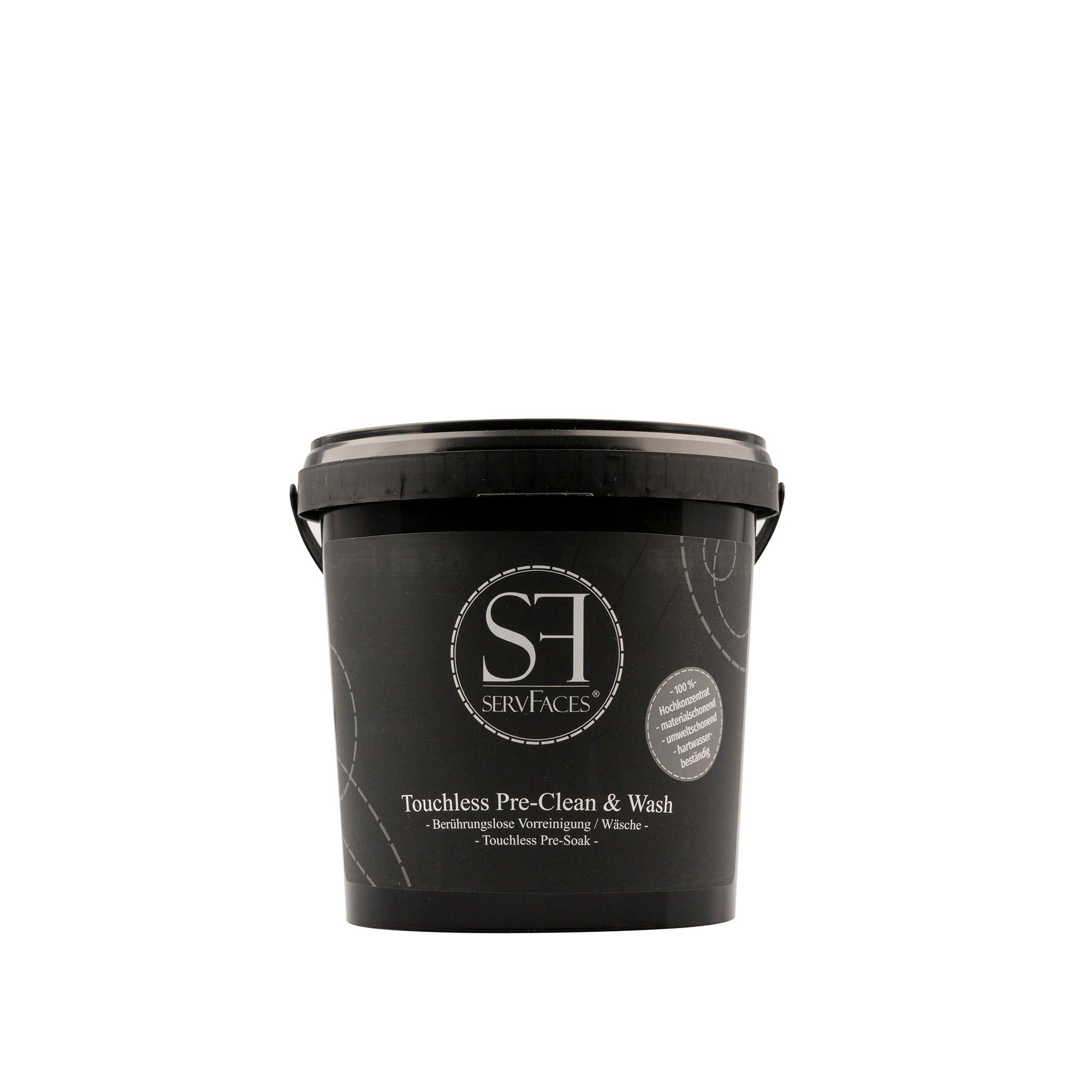 servFaces Touchless Pre-Clean & Wash - für die schonende Reinigung von hartnäckigen und gewöhnlichen Verschmutzungen auf Oberflächen