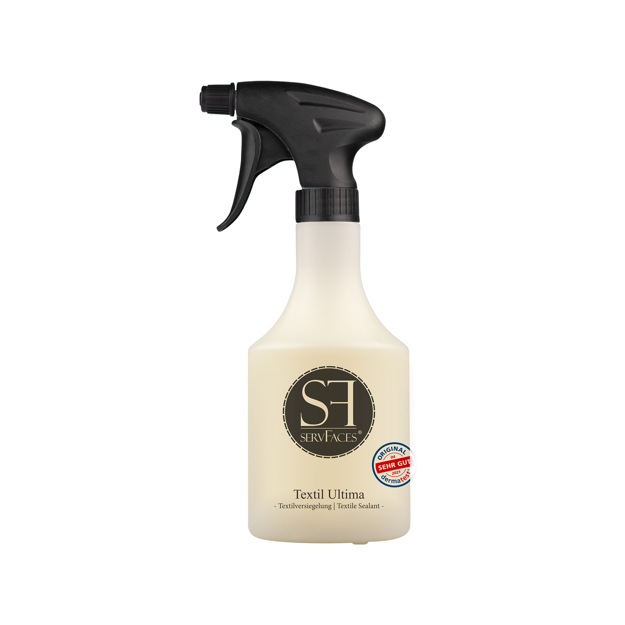 servFaces - Textil Ultima 500 ml Gebinde mit Sprühkopf - Für alle Textilien im Innenbereich sowie Außenbereich des Automobils servFaces Textil Ultima - for a dirt-resistant and easy-care surface coating with long-lasting protection