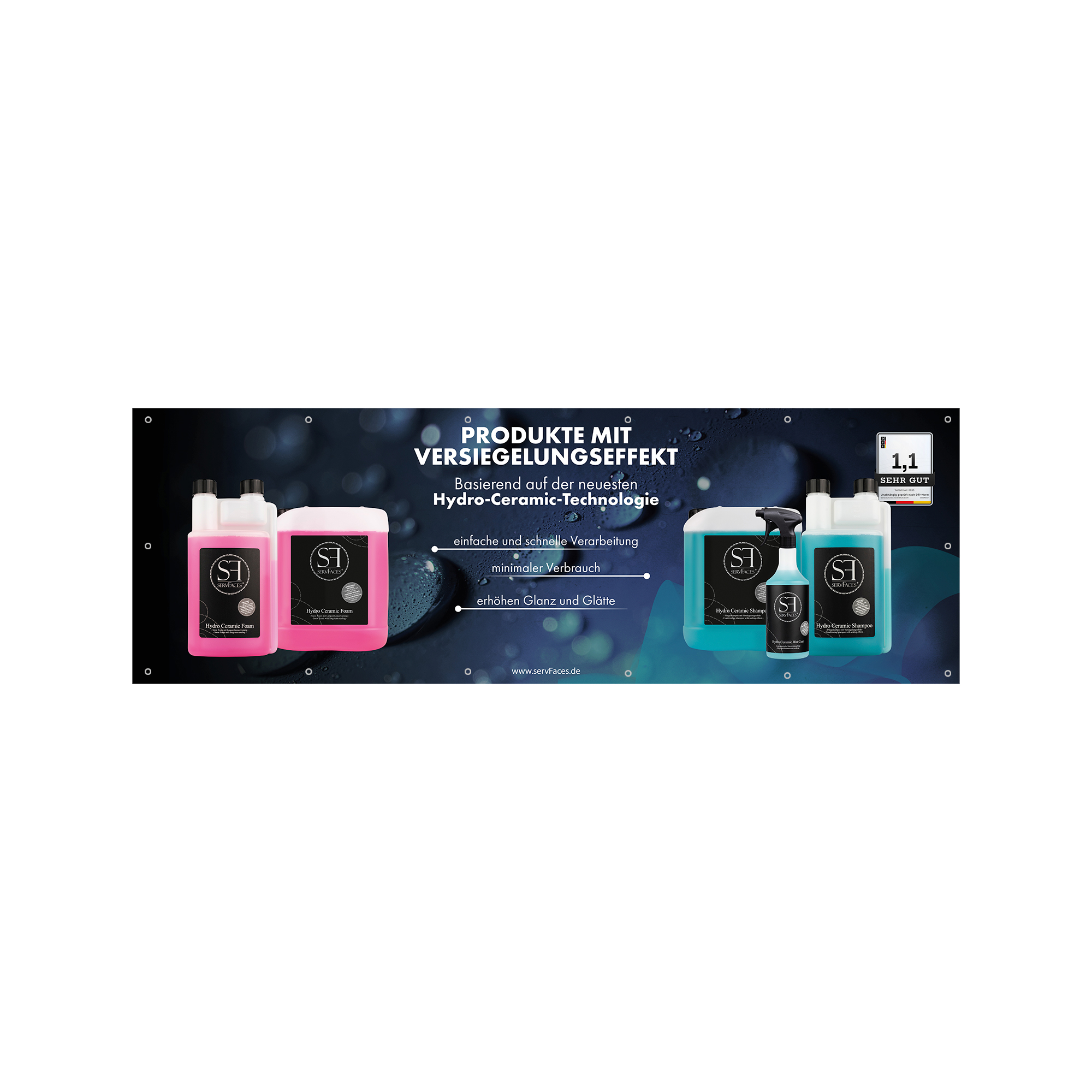 servFaces Werbebanner - so kann jeder sehen, dass Sie auf servFaces als Pionier der Oberflächenveredelung vertrauen