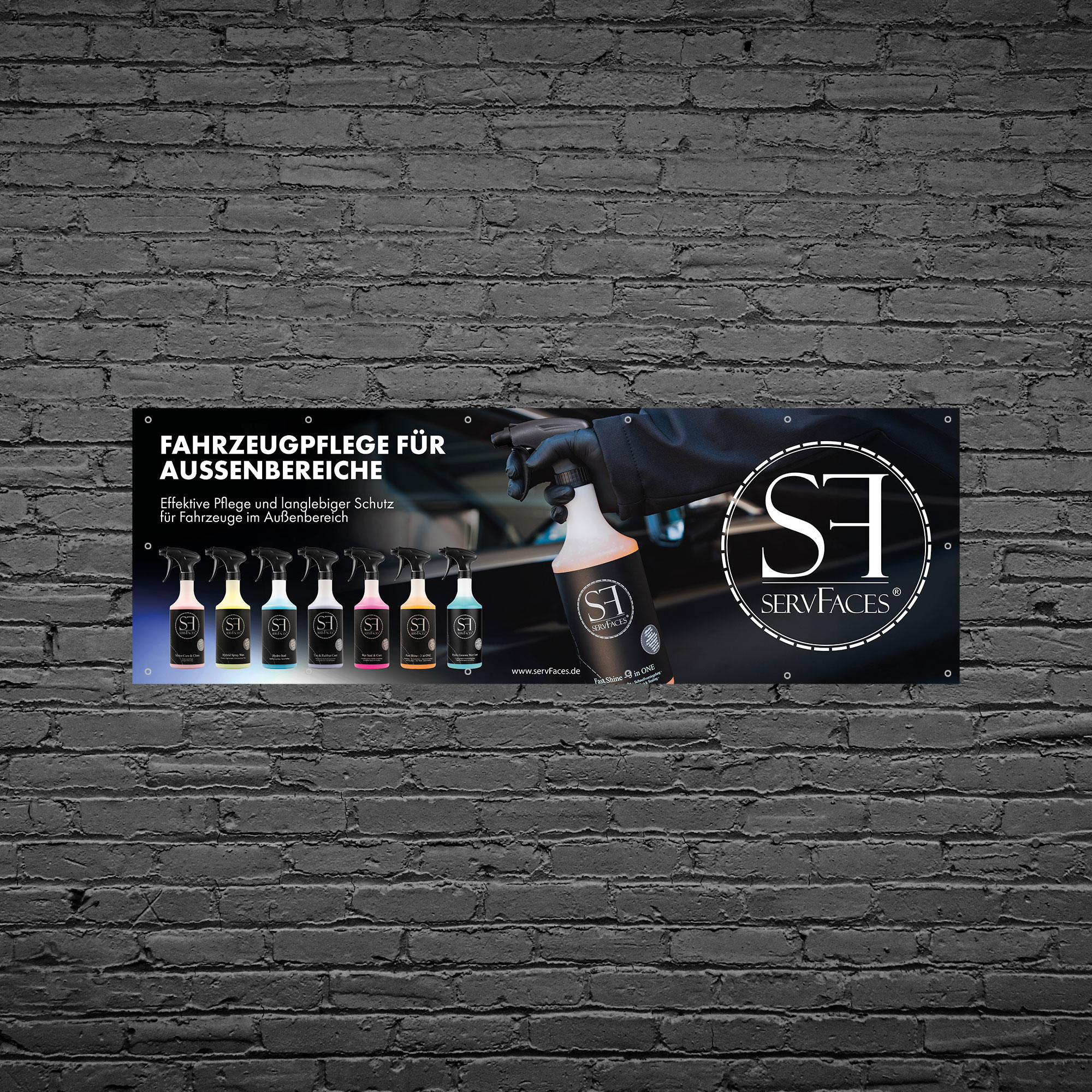 servFaces Werbebanner - so kann jeder sehen, dass Sie auf servFaces als Pionier der Oberflächenveredelung vertrauen