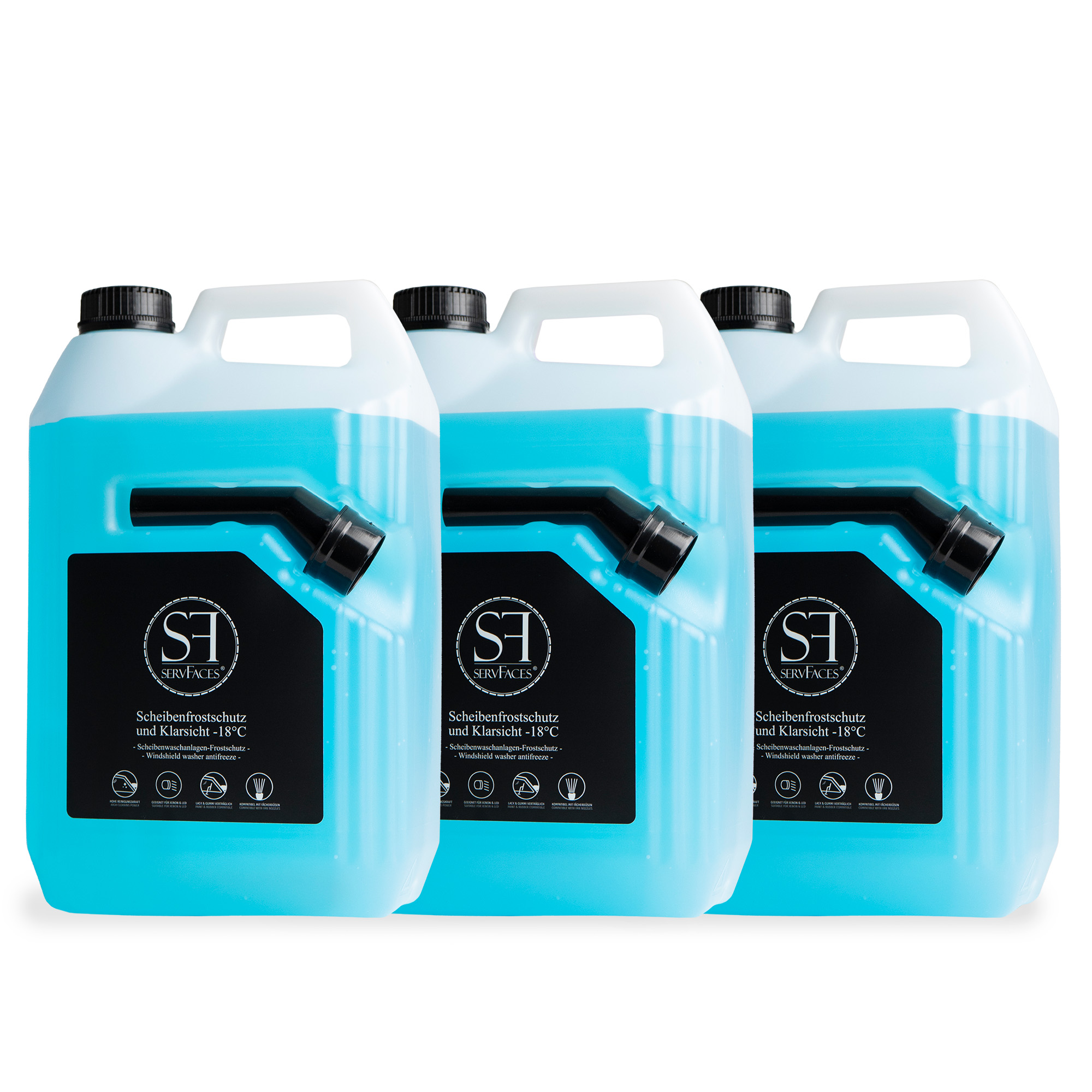 servFaces Scheibenfrostschutz und Klarsicht -18°C - damit Sie mit freier Sicht sicher durch den Winter fahren