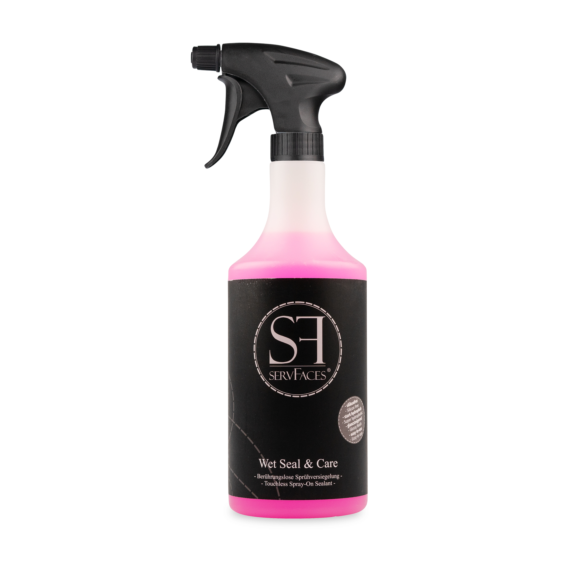servFaces -  Wet Seal & Care 750 ml Gebinde mit Sprühkopf servFaces Wet Seal & Care - für langanhaltenden, aktiven Konservierungsschutz Ihrer äußeren Fahrzeugoberflächen