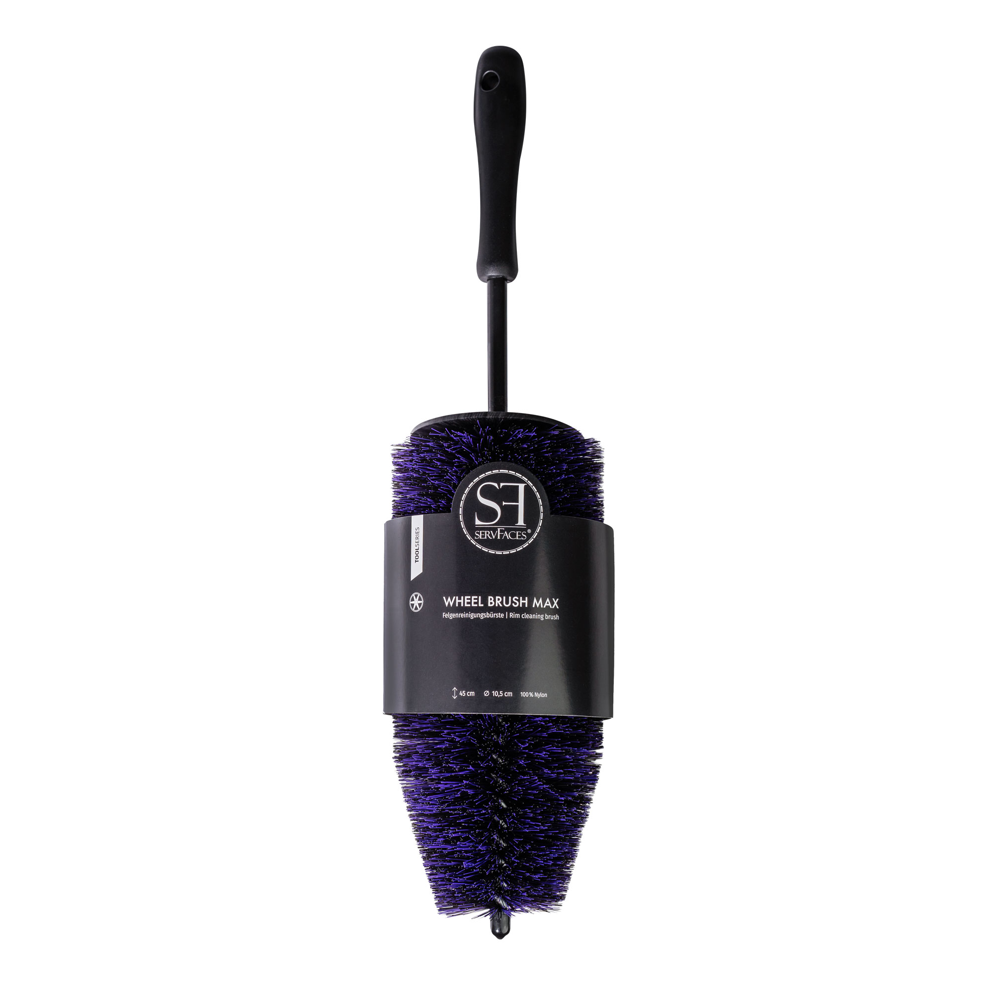 servFaces - Wheel Brush - Felgenreinigungsbürste servFaces Wheel Brush - für die schonende Reinigung von hartnäckigen und gewöhnlichen Verschmutzungen auf Oberflächen