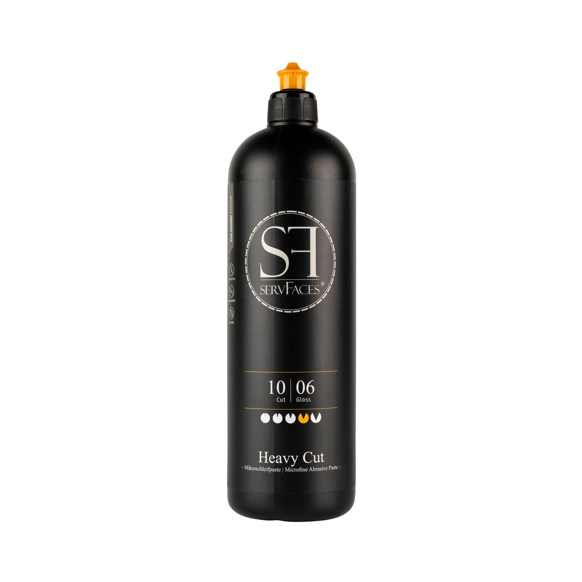 servFaces - Heavy Cut - Professionelle Lackpolitur Schleifpaste - 1 Liter servFaces Heavy Cut – for professional treatment of heavily used and worn surfaces